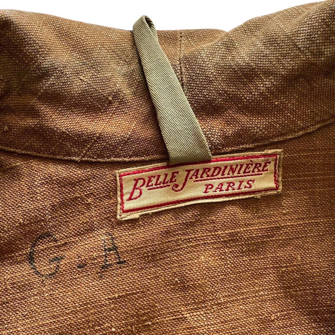 30〜40s ベルジャルディニエールリネンコートBELLEJARDINIERE
