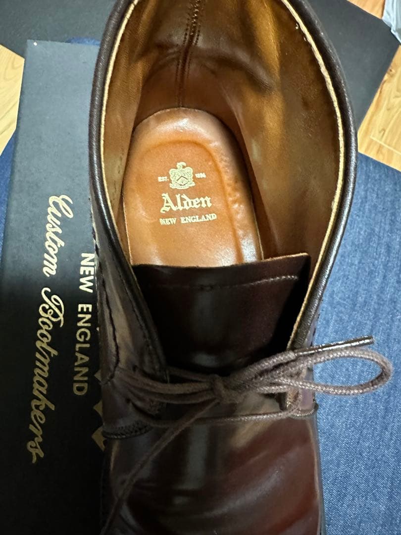 Alden 1339 ブラウン チャッカブーツ 7D