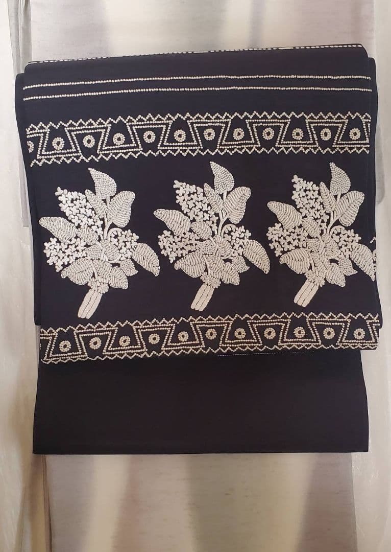 九寸名古屋帯　貴久樹