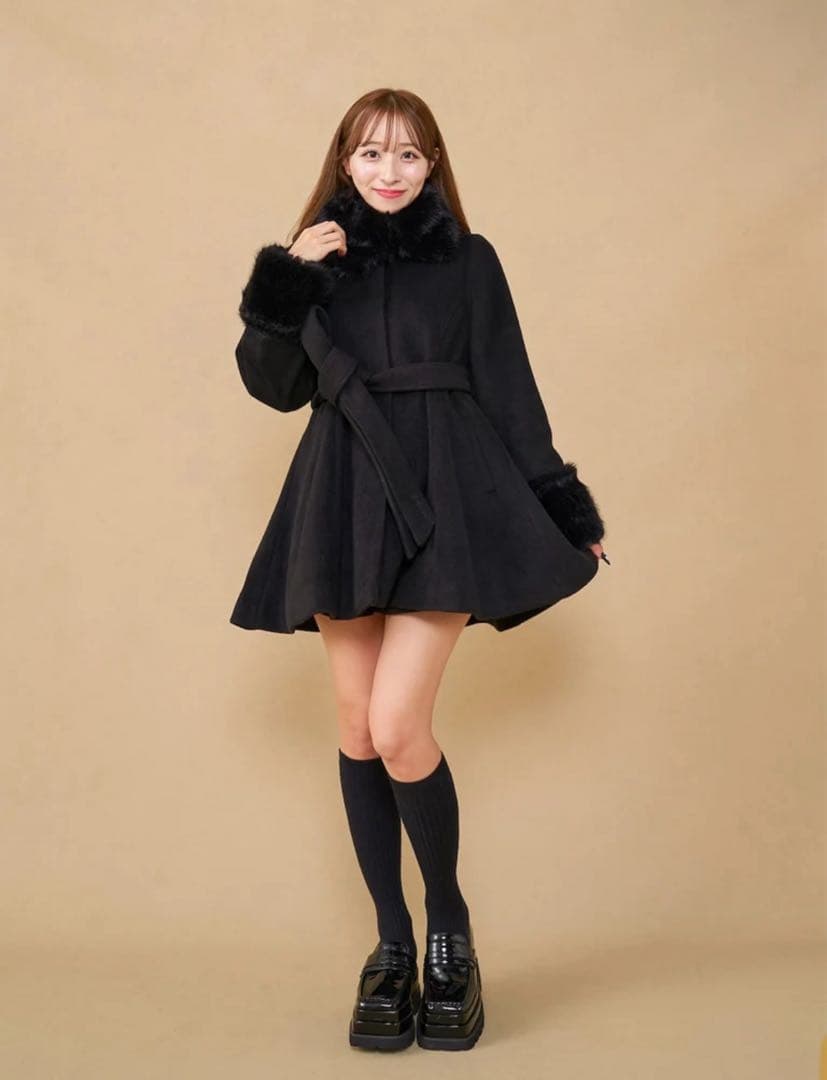 ウエストベルトメルトンコート