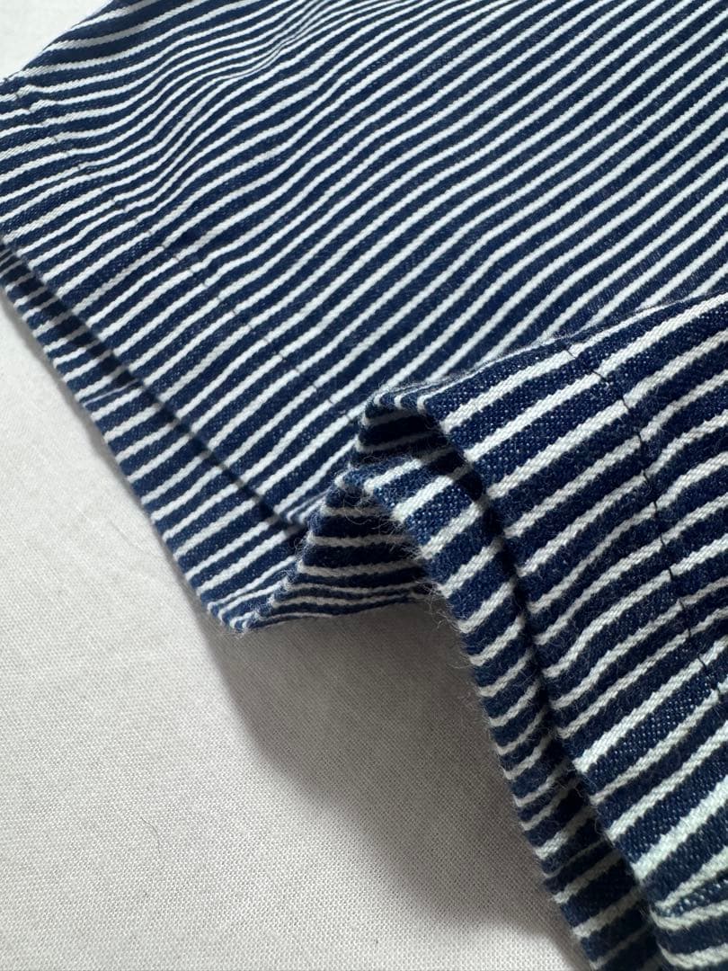 mizuiro ind ヒッコリーワイドテーパードパンツ