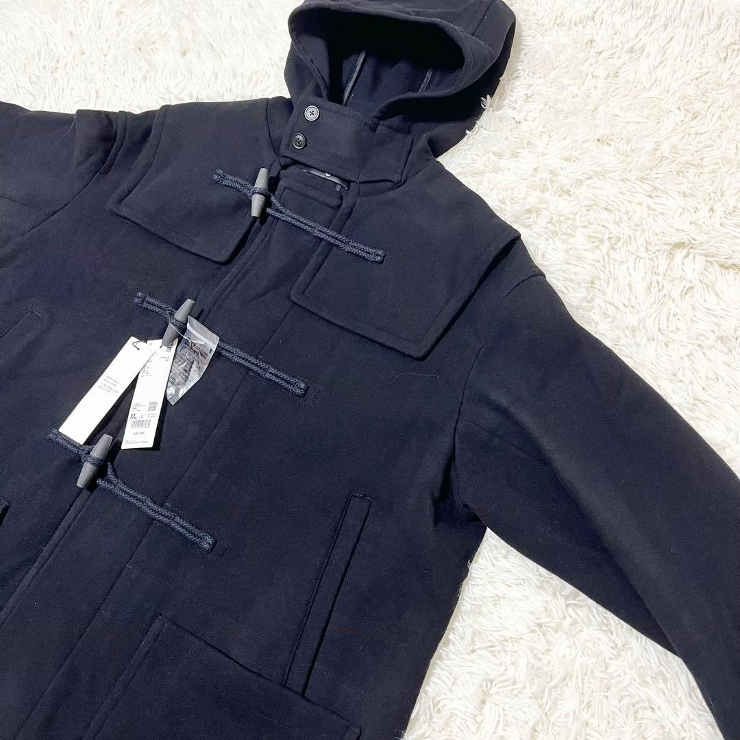 ✨新品タグ付✨ユニクロ+J ウールオーバーサイズダッフルコート ブラック XL