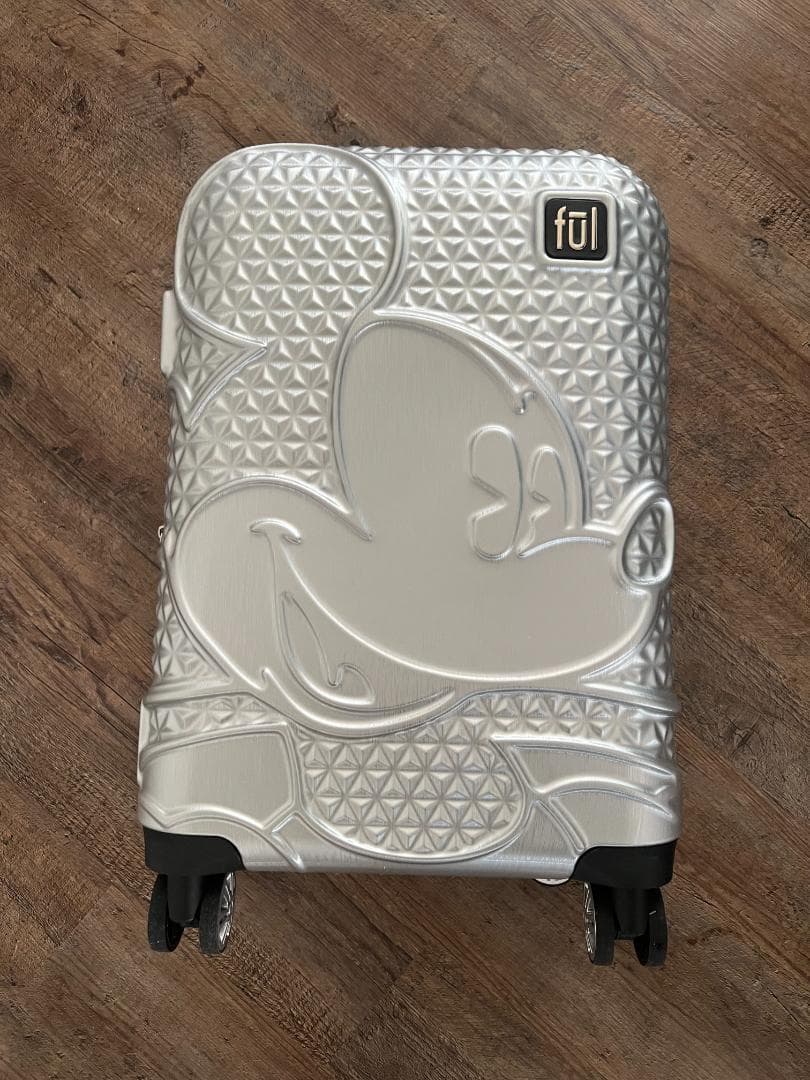 FUL ディズニー ミッキーマウス 21インチ スーツケース シルバー