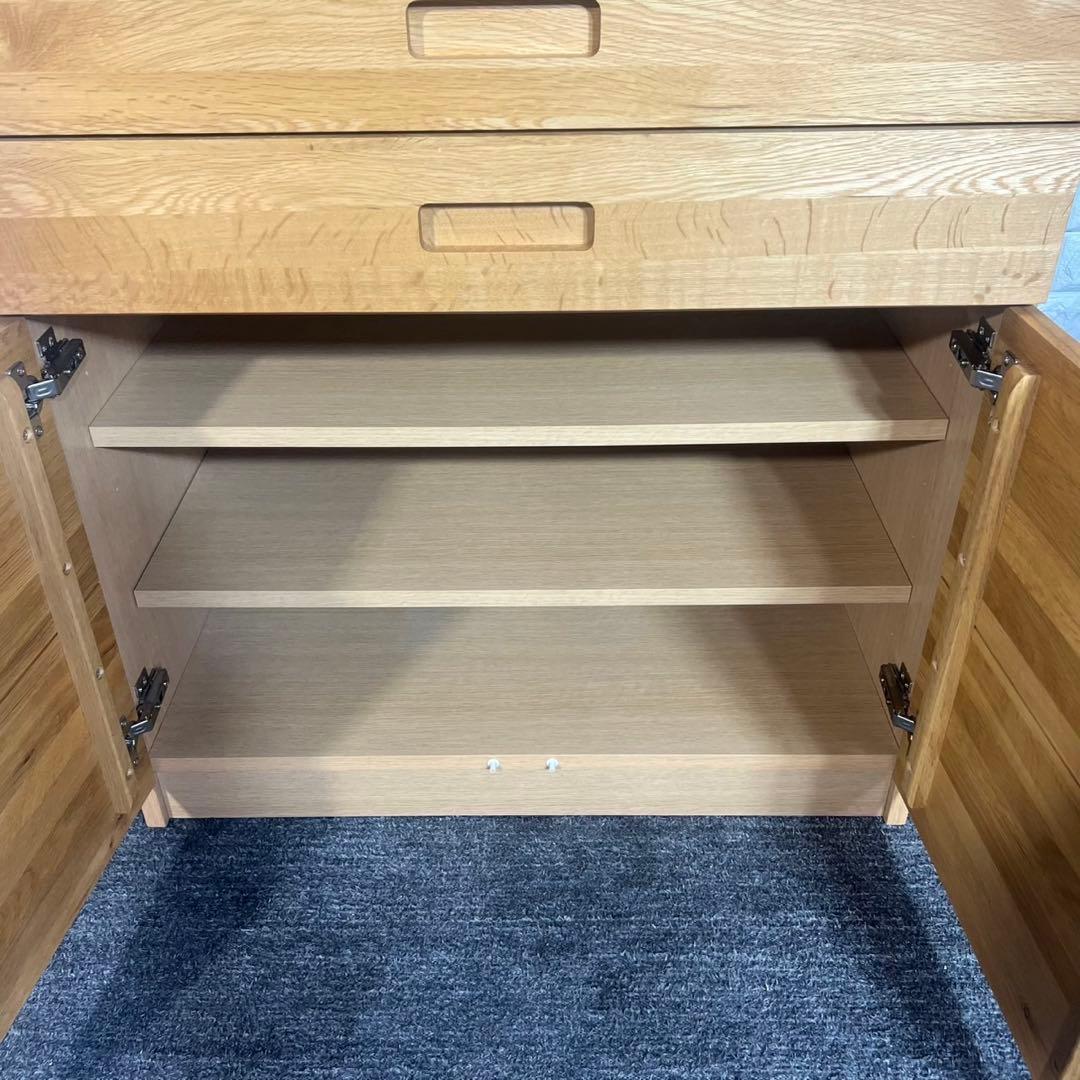 unico ウニコ カップボード HUTTE 幅80cm キッチン収納 F039