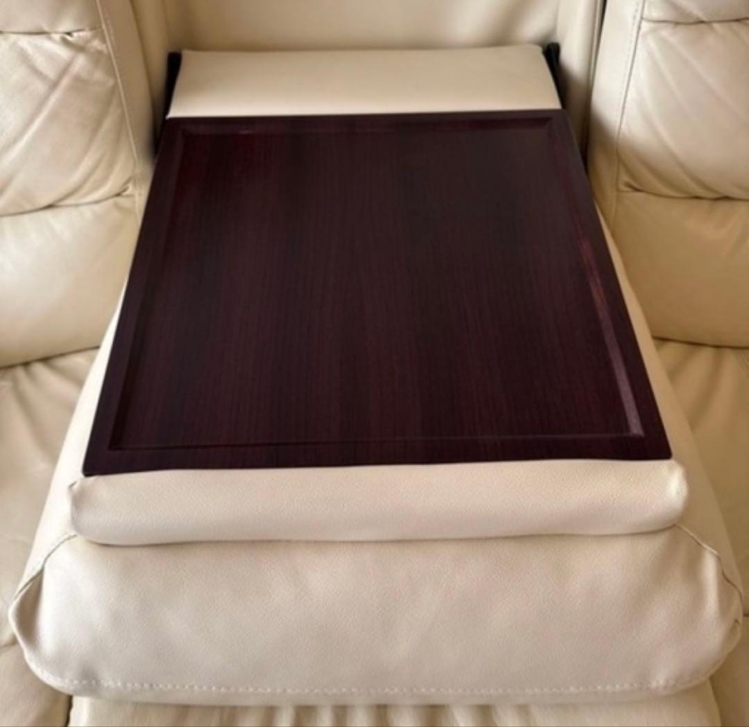 ニトリ　本革電動リクライニングソファ　美品　アイボリー