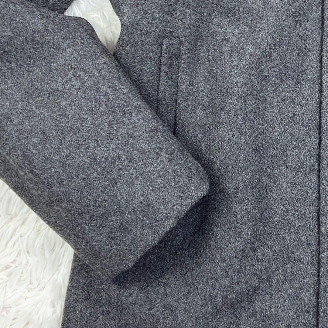 美品　ショット　ピーコート　ウールメルトン　キルティング　38　USA製　グレー