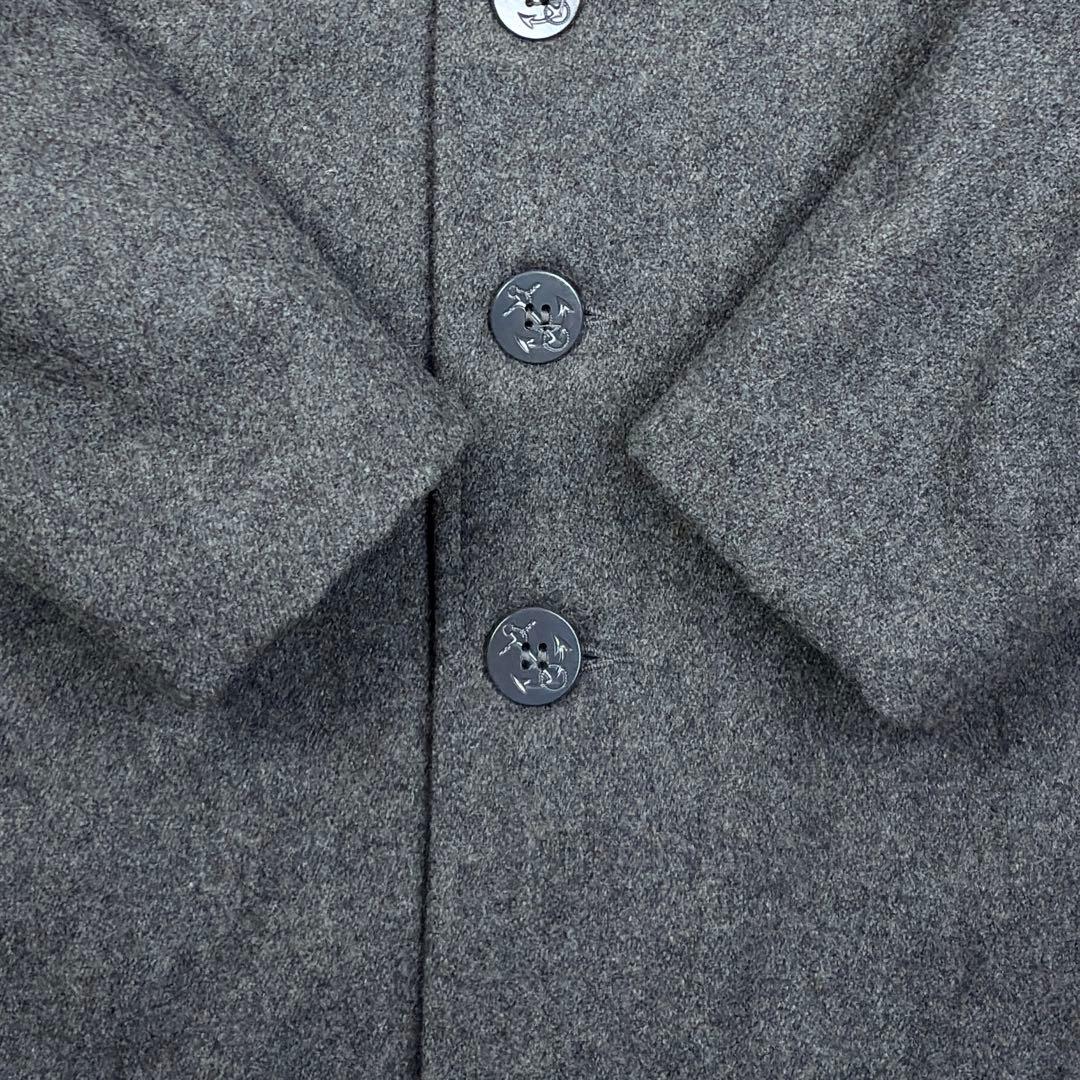 美品　ショット　ピーコート　ウールメルトン　キルティング　38　USA製　グレー