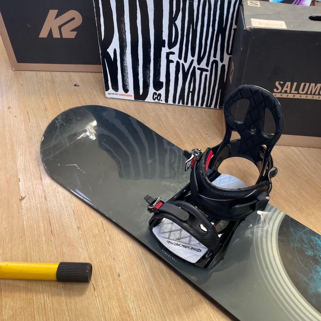 BURTON×K2　希少サイズ　バートン　スノーボードセット　バインディング付
