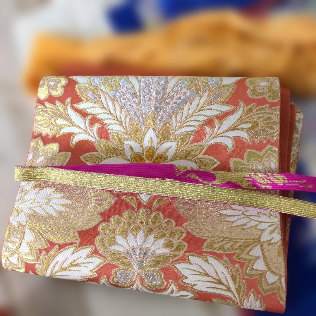 振袖:青と白の花柄と扇子 と 帯 と 小物のセット 成人式