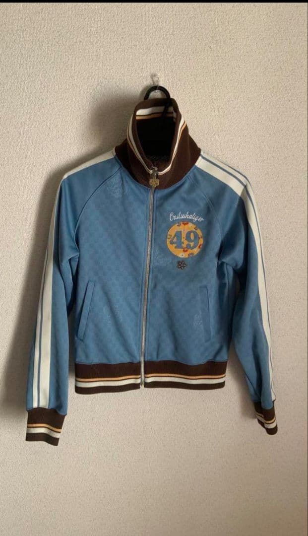 値下げ　オニヅカタイガー　onithuka tiger ジャージ水色 サイズ M