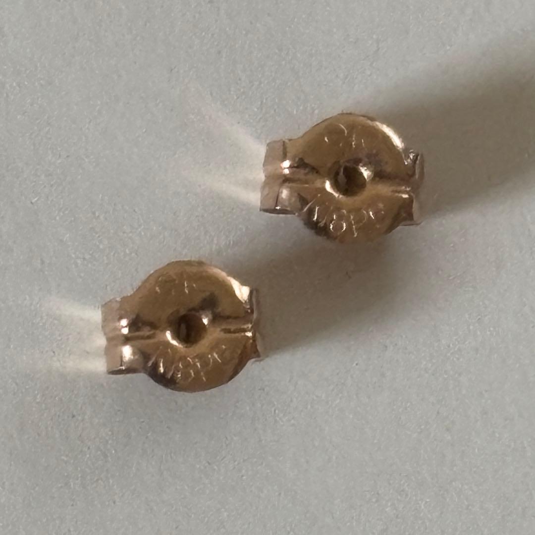 し*ろ様 【eteエテ】クレセントムーンピンクゴールドピアス K10 K18ポス