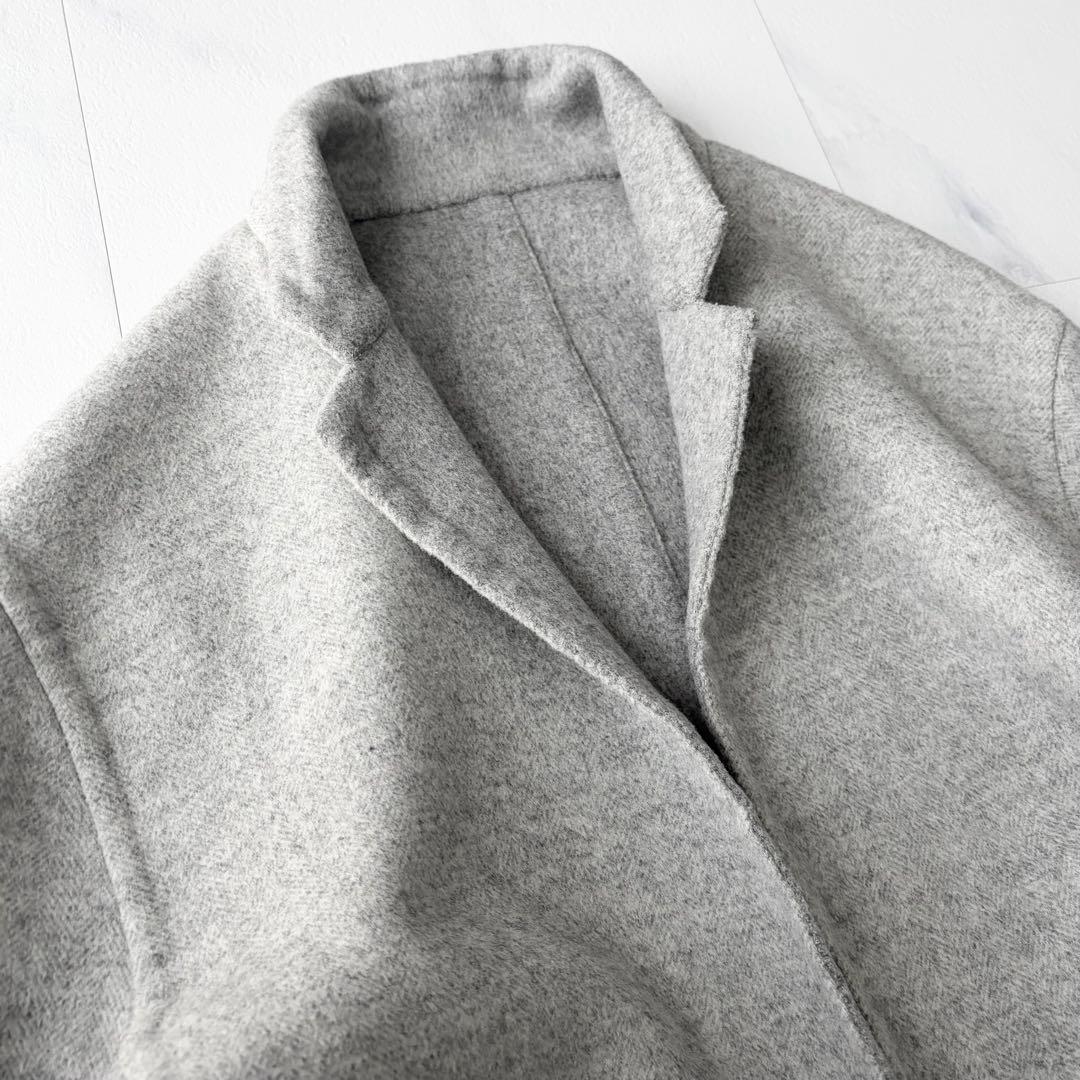 ウィムガゼット　リバーロングコート　ゆったり　ウール　フリーサイズ