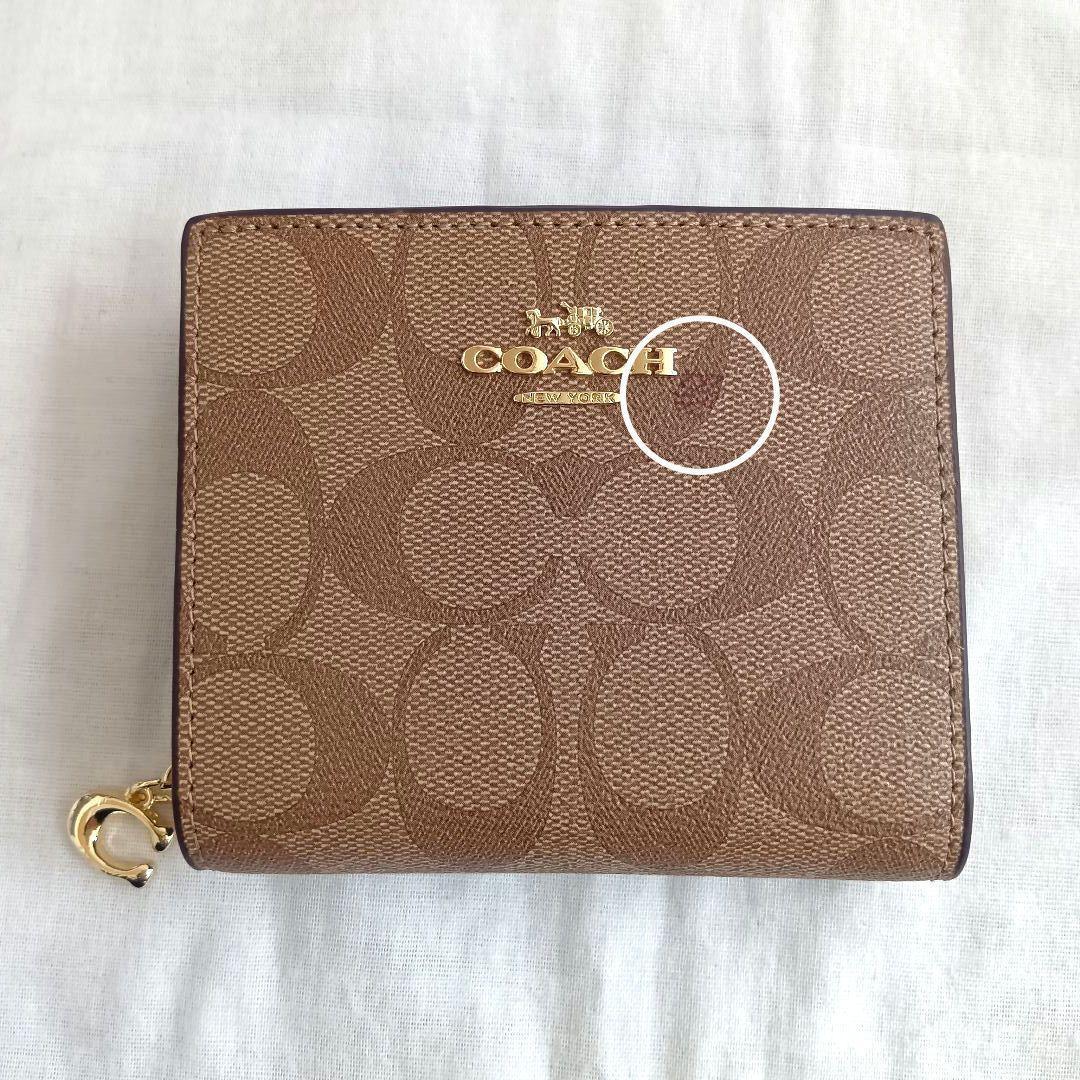 【訳あり大特価✨️】 COACH コーチ 二つ折り財布 C3309 シグネチャー