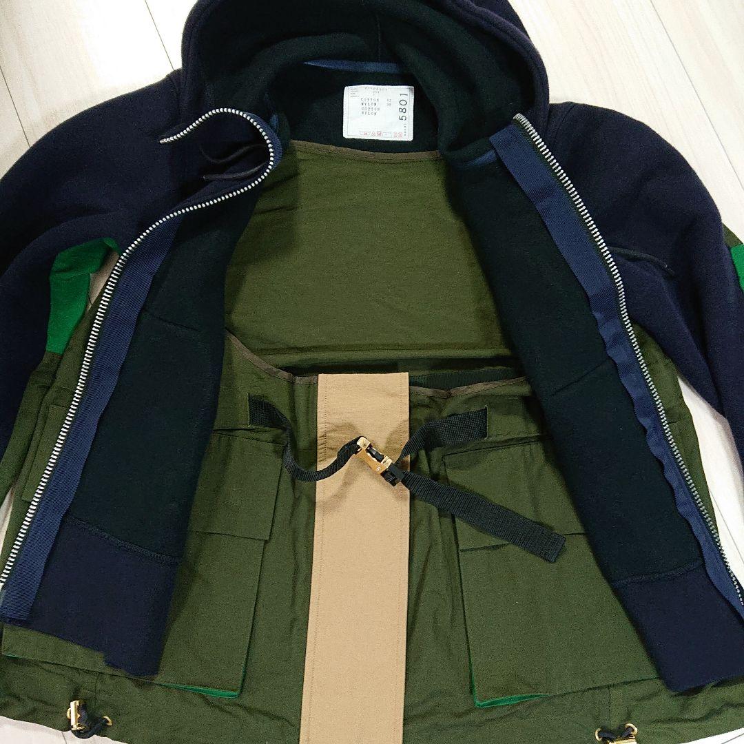 【専用】sacai スポンジスウェット MA-1 ネイビー/カーキ 1