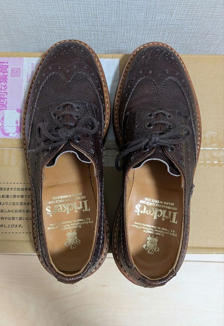 【Tricker's】バートン ブラウン コルク 6ハーフ