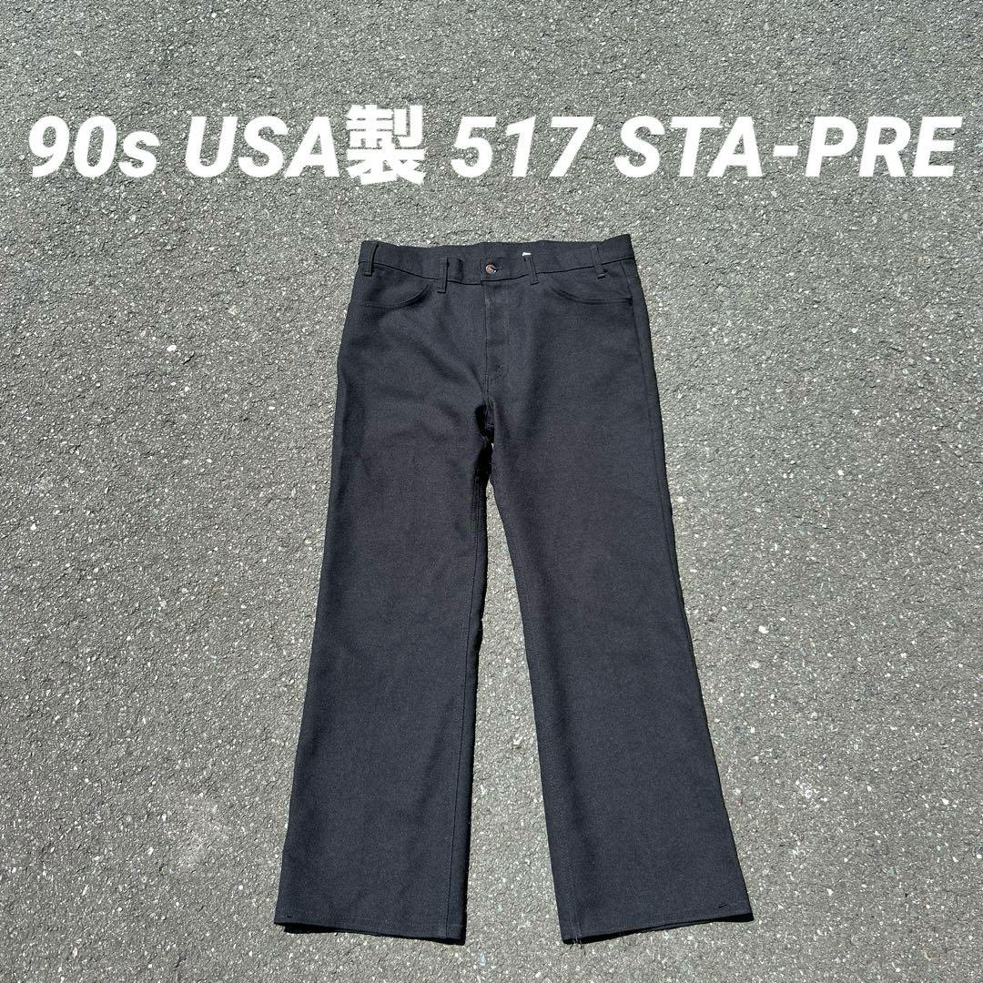 38×32 90s USA製 517 STA-PREST ボタン裏 882