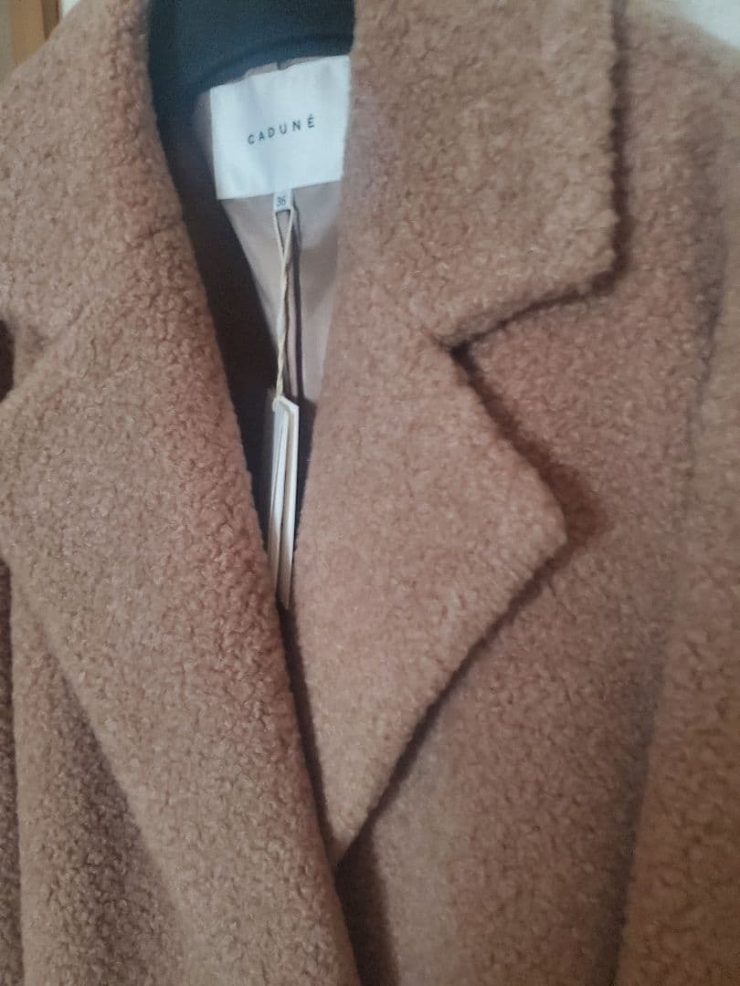 【タグ付き未使用、超美品】CADUNE ボアロングチェスターコート