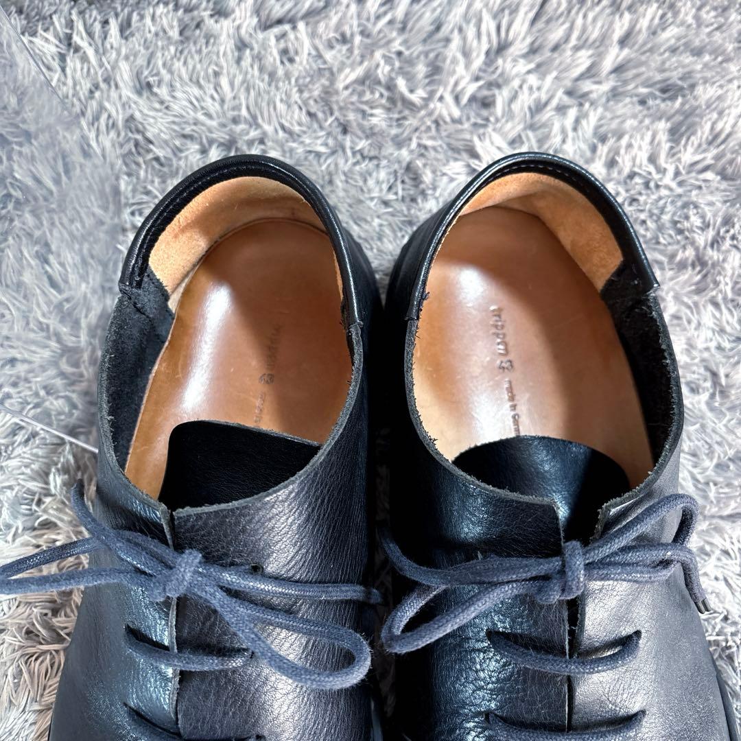 極美品❣️trippenトリッペン 厚手シボ革 レースアップシューズ コンフォート