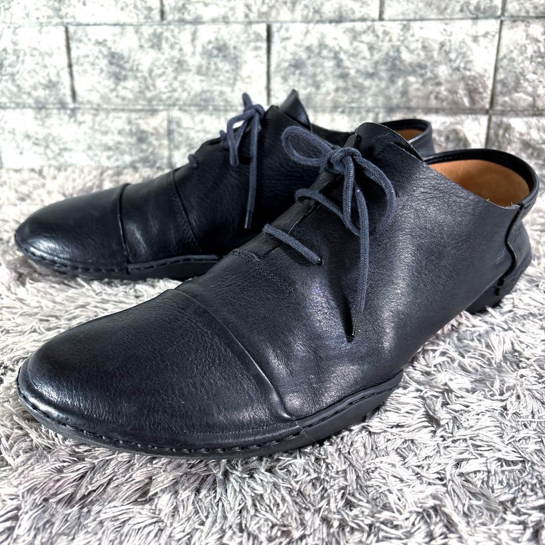 極美品❣️trippenトリッペン 厚手シボ革 レースアップシューズ コンフォート
