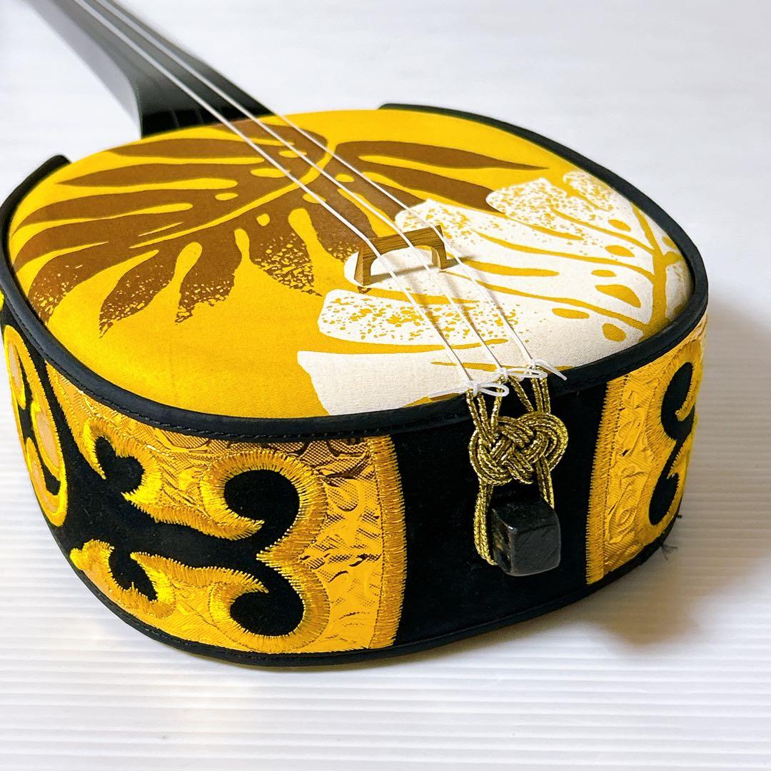 沖縄　三線　初心者向けセット　大栄工芸　ソフトケース付き　付属品多数