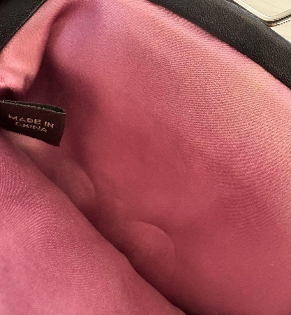 【美品】COACH てんとう虫 がま口 ケース ブラック