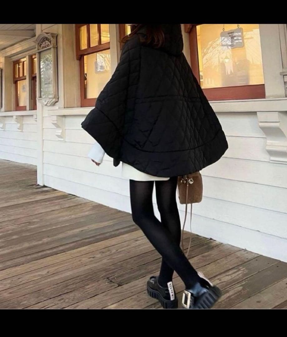 maison de Dolce. キルティングポンチョ メゾンドドルチェ