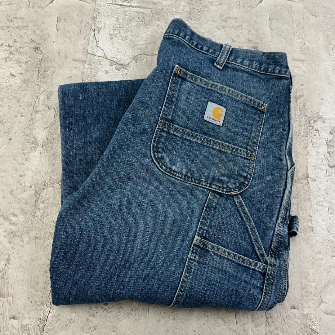 と*ん様 カーハート　デニムペインターパンツ　リラックスフィット　古着　インディ