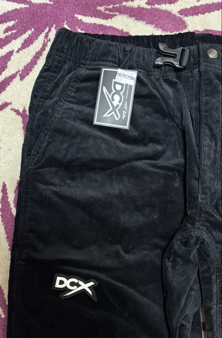 DCX　DRT　コーデュロイパンツ　Lサイズ　ブラック