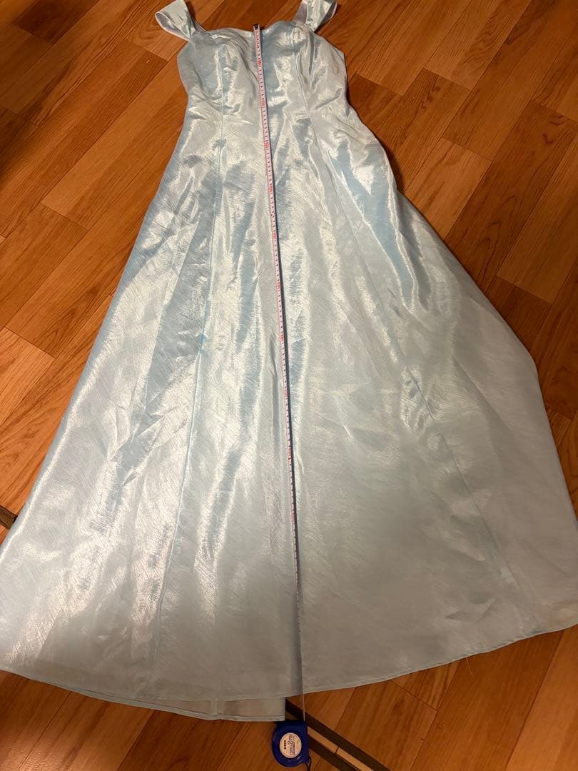 エメ　水色 ロングドレス 左横ファスナー