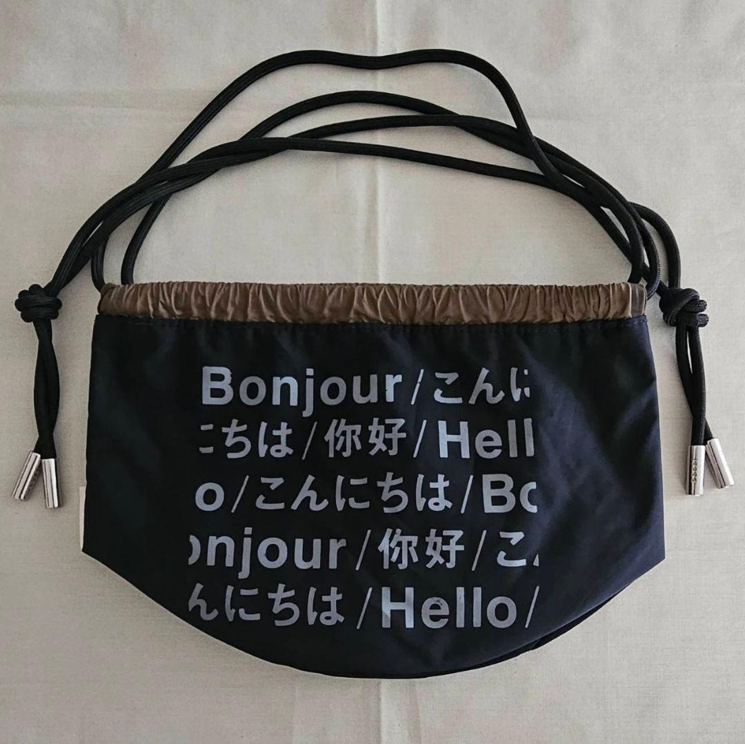 ※tyty sacai Hello sacai リバーシブル巾着バッグ