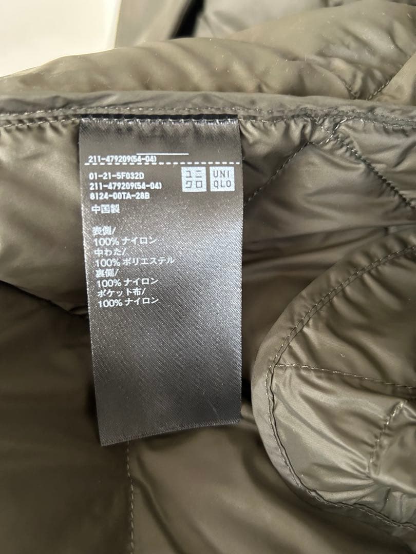 ユニクロ　パフテックロングコートリラックスフイットL 未使用品♪