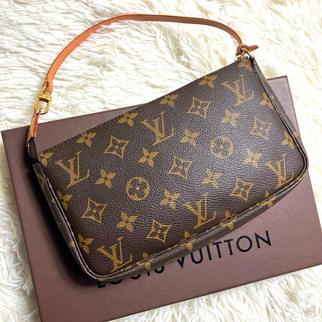 【未使用級】ルイヴィトン＊アクセソワール M51980 モノグラム ゴールド金具