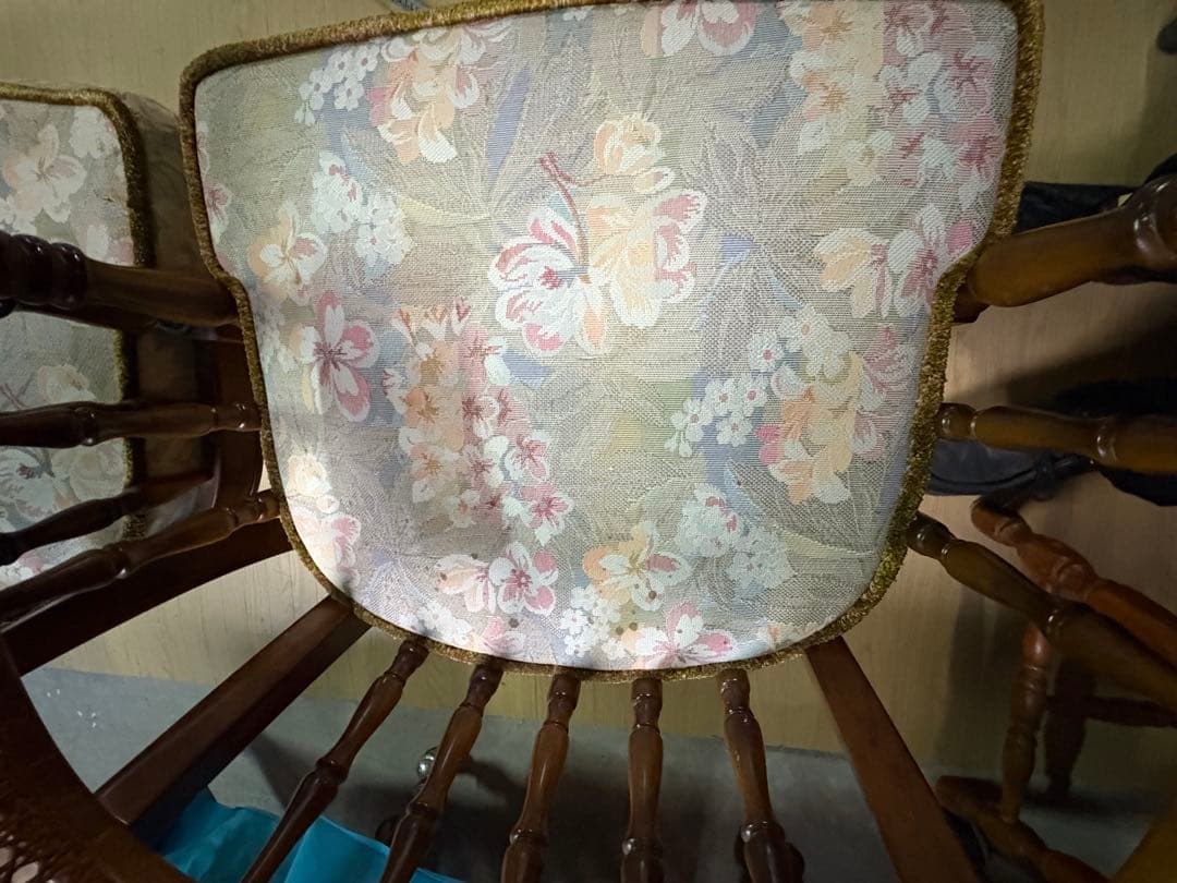 オールドカリモク　コロニアルアームチェア　4客セット　福岡市西区引き取り限定価格