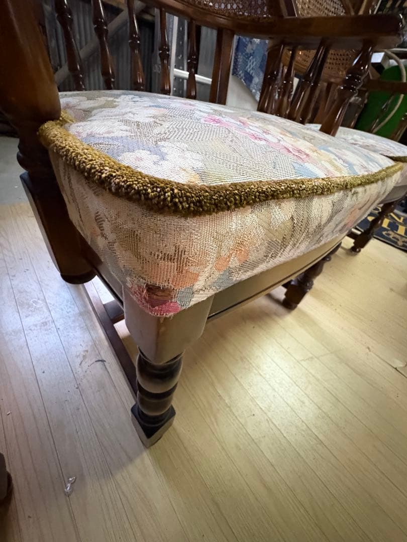 オールドカリモク　コロニアルアームチェア　4客セット　福岡市西区引き取り限定価格