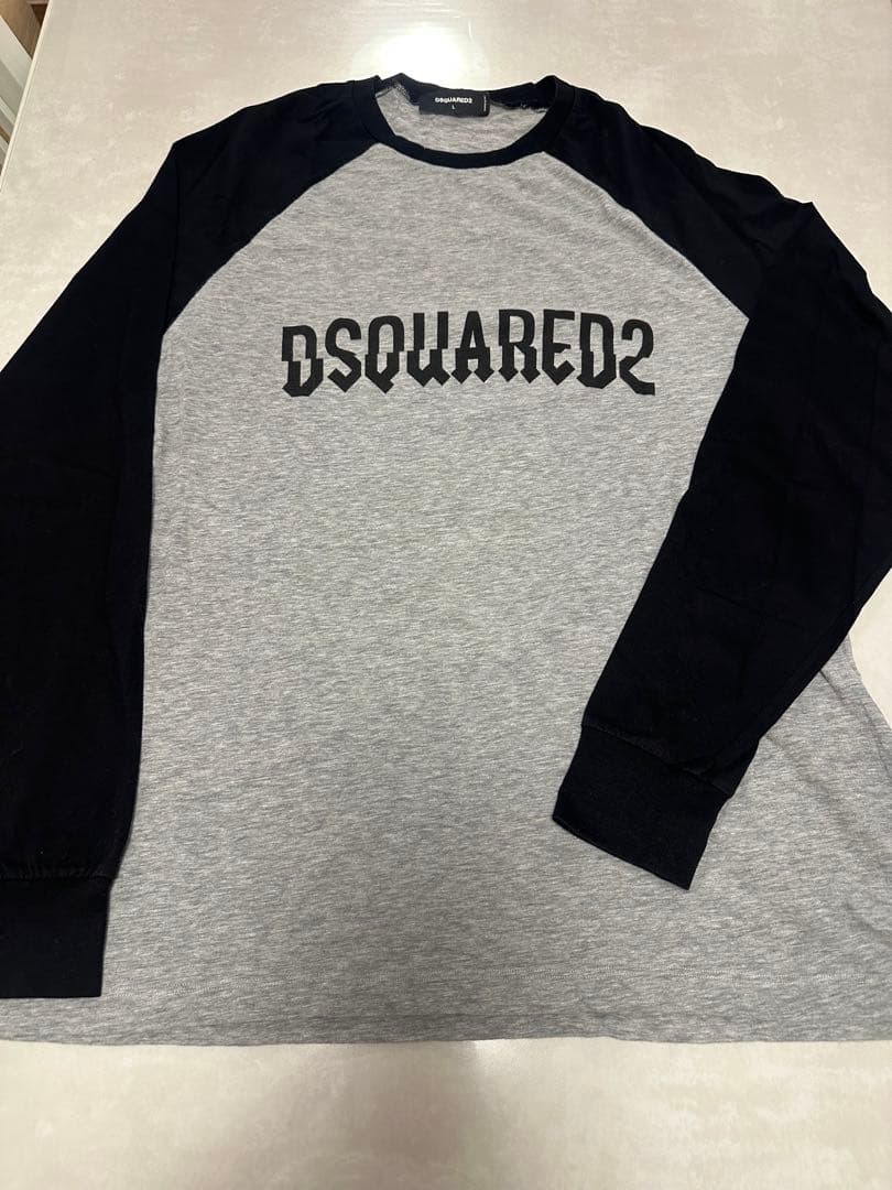 DSQUARED2 ロゴプリント 長袖Tシャツ