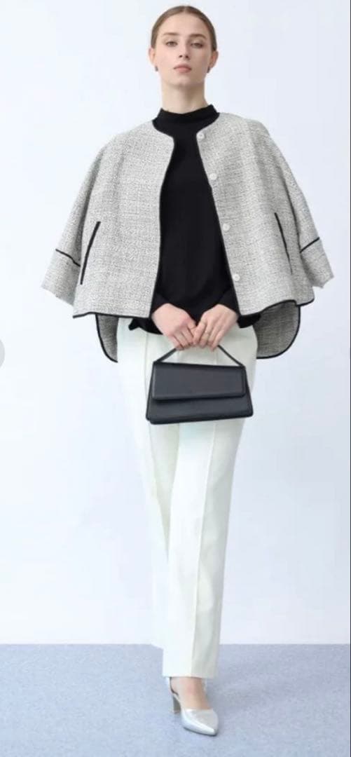 ノーカラー ツイード　ジャケット　スパンコール　アーガ　ヤマダヤ