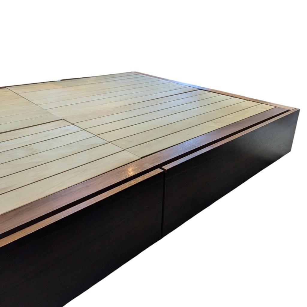 【無印良品】　セミダブル　ベッドフレーム　収納付き　引き出し　愛知県　あま市