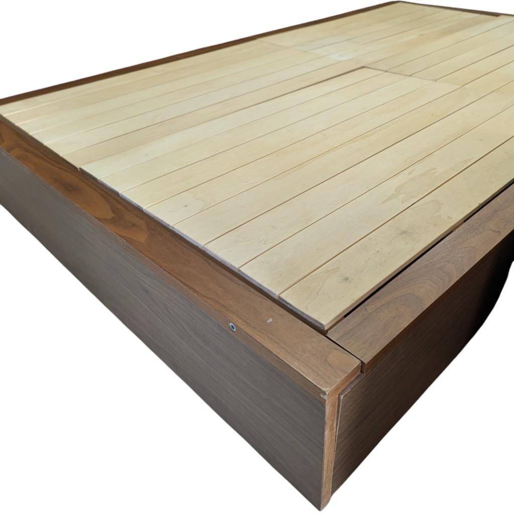 【無印良品】　セミダブル　ベッドフレーム　収納付き　引き出し　愛知県　あま市