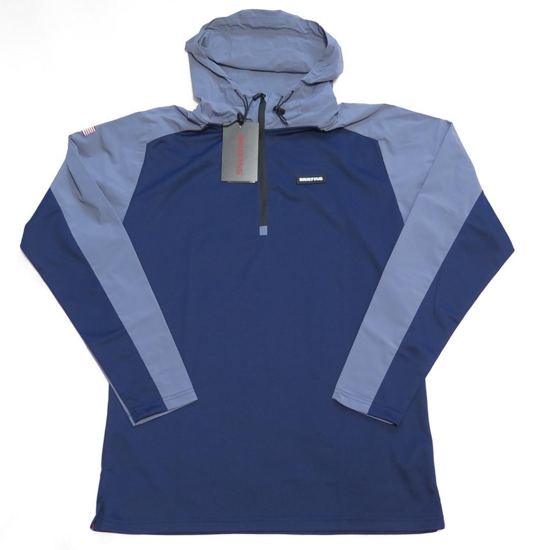 メンズウェア BRIEFING GOLF MENS WR HALF ZIP HOODIE XL