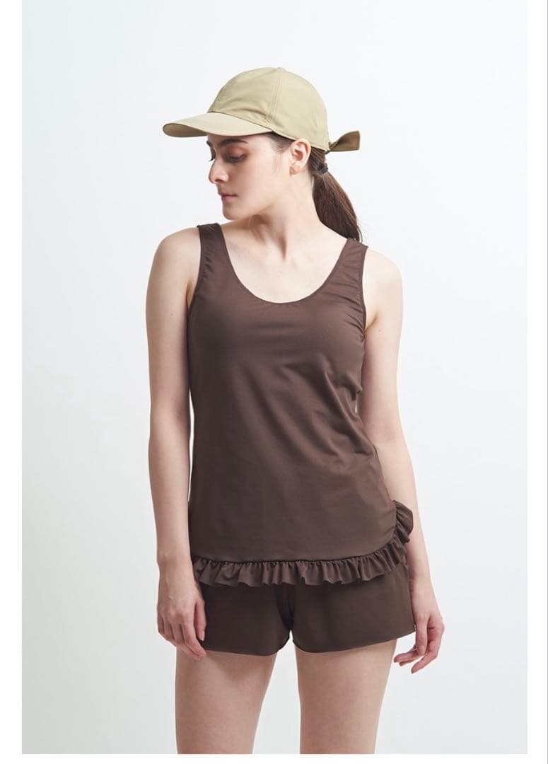 yori ヨリ バックリボンノースリーブ・ショートパンツ2点セット【36】