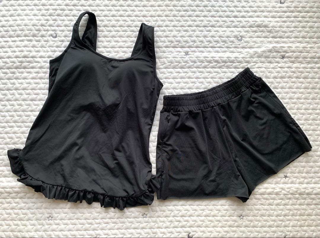 yori ヨリ バックリボンノースリーブ・ショートパンツ2点セット【36】