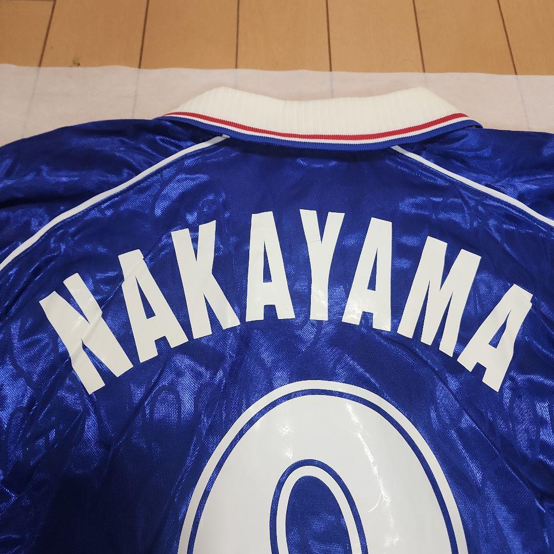 P*y様 98W杯 日本代表 炎 長袖ユニフォーム 中山雅史 ゴン中山 9 新品