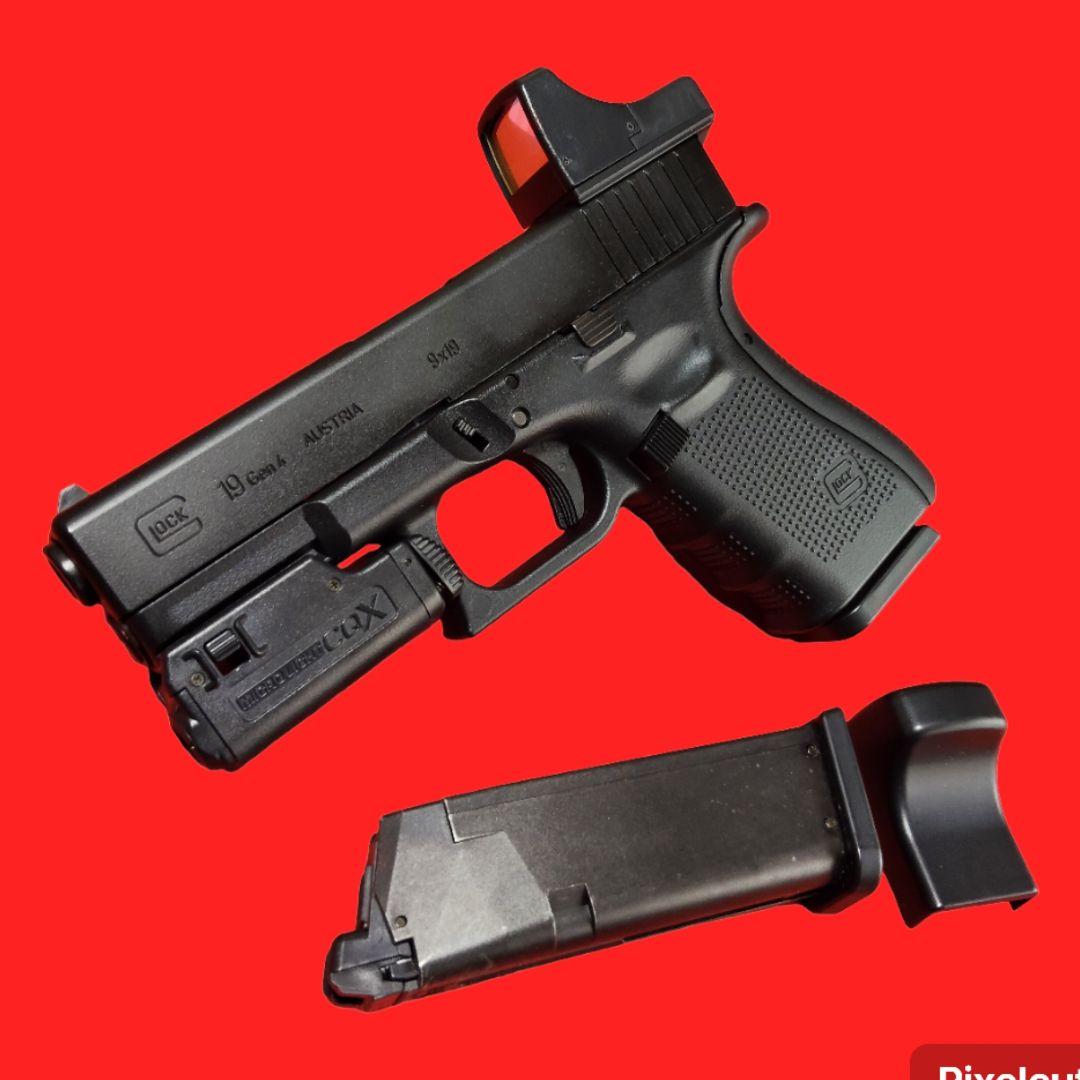 東京マルイ　グロック19 gen4 ガスブローバック　プロサイト&ライト&マグ付