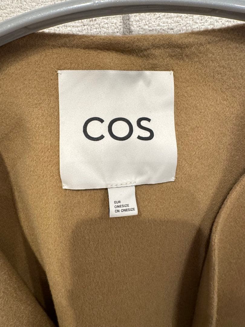 COS キャメルカラー　コート　ケープ
