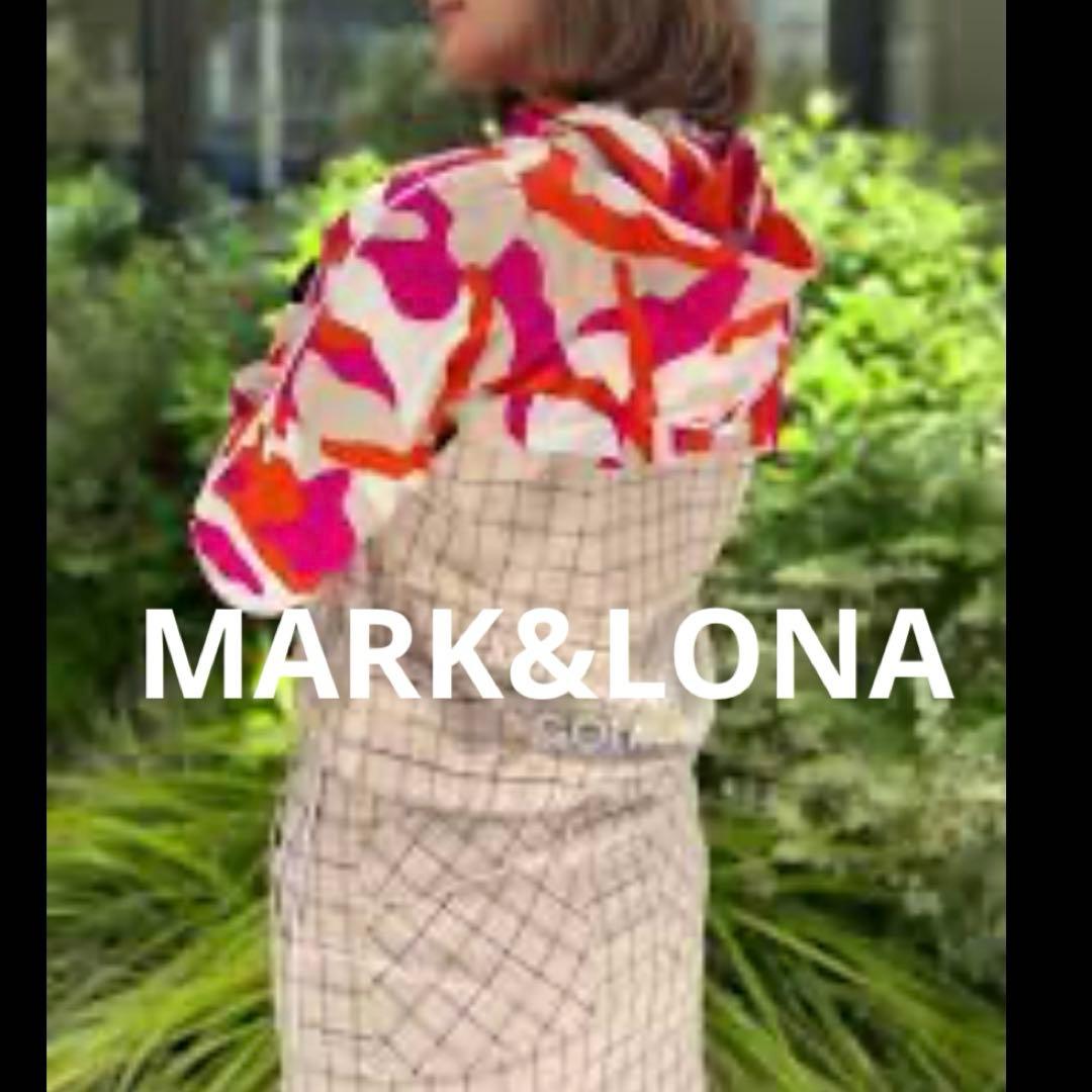 MARK&LONA スカート　美品　S オックスチェック　ゴルフウェアー　タイト