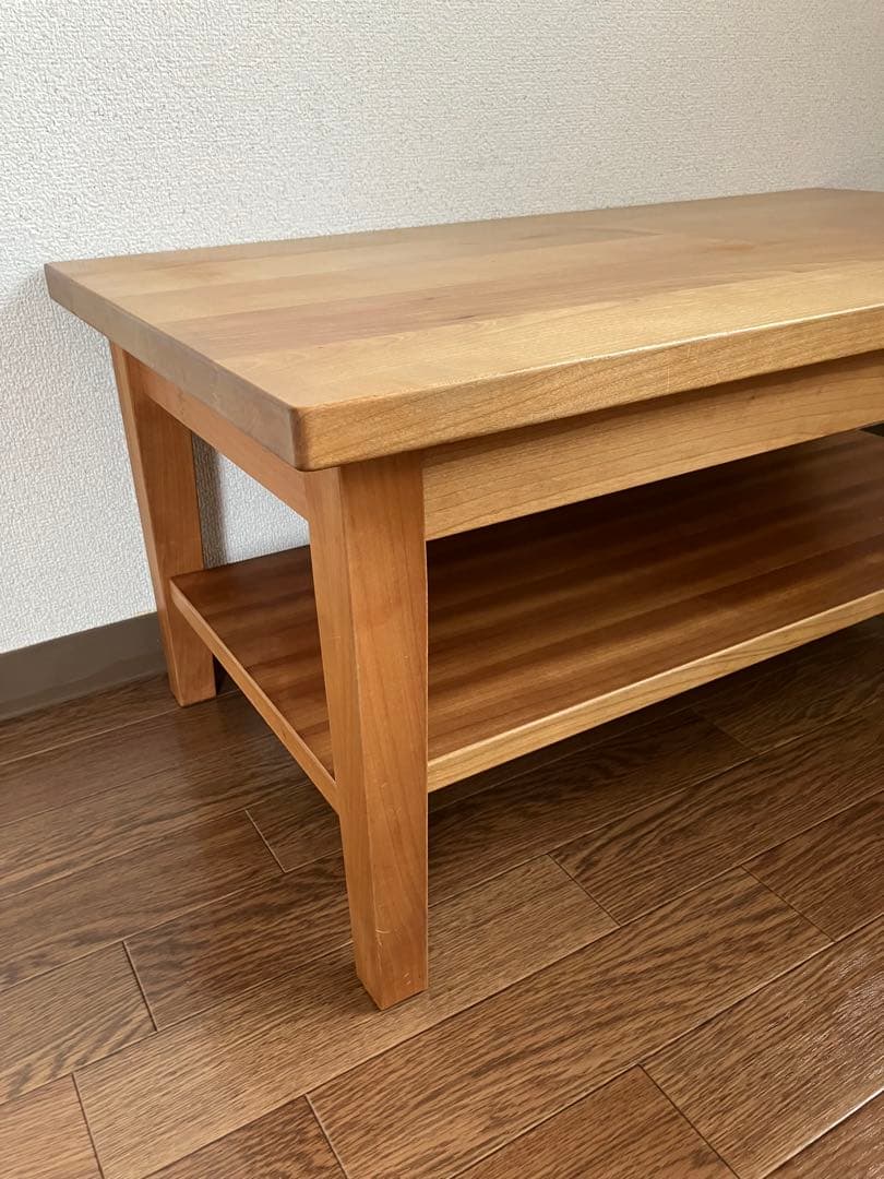 キャトルセゾン　ローテーブル　サクラ材