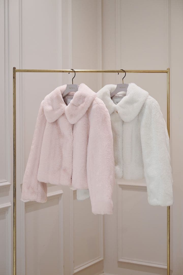 ジャケット・アウター Winter Love Faux Fur Coat powder pink