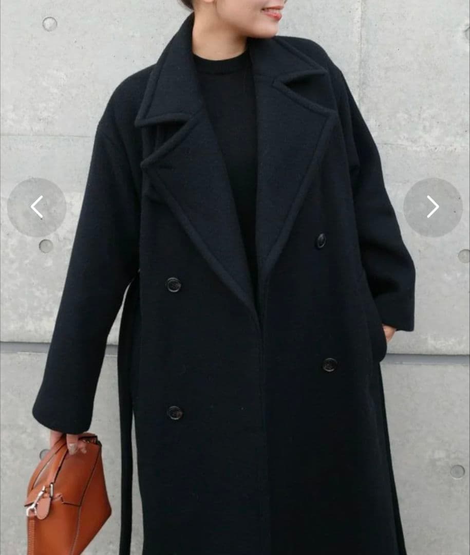 LAGUNAMOON ウール混ロングコート　2WAYカラーロングコート