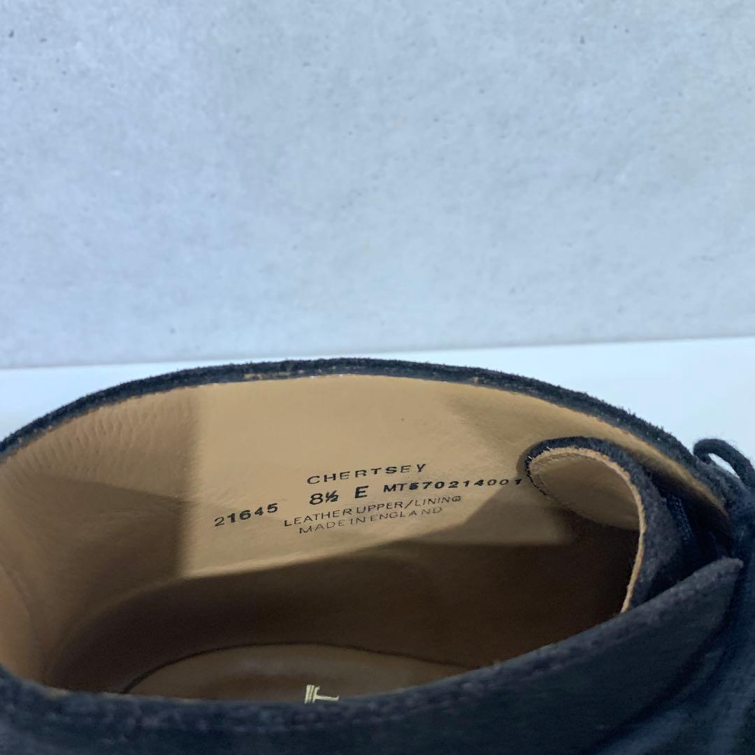 黒 スエード チャッカブーツ　CHERTSEY(チャートシー) 8 1/2