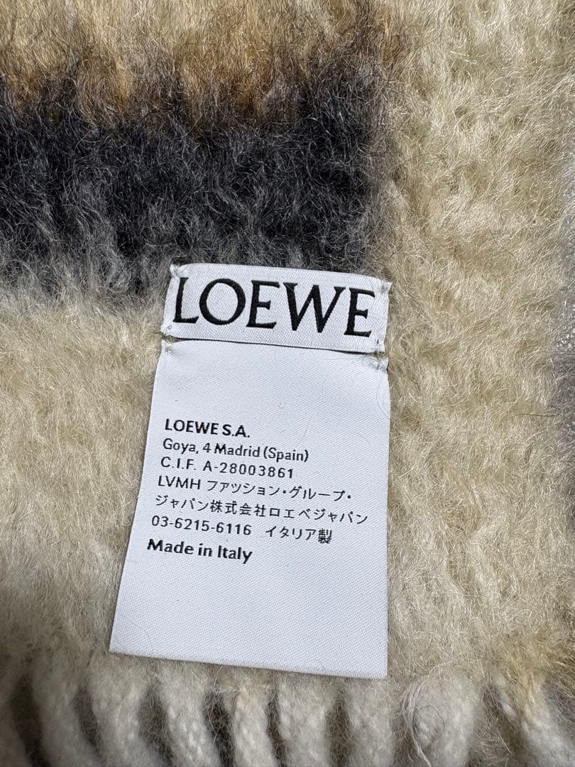 LOEWE ロゴ　マフラー　スカーフ